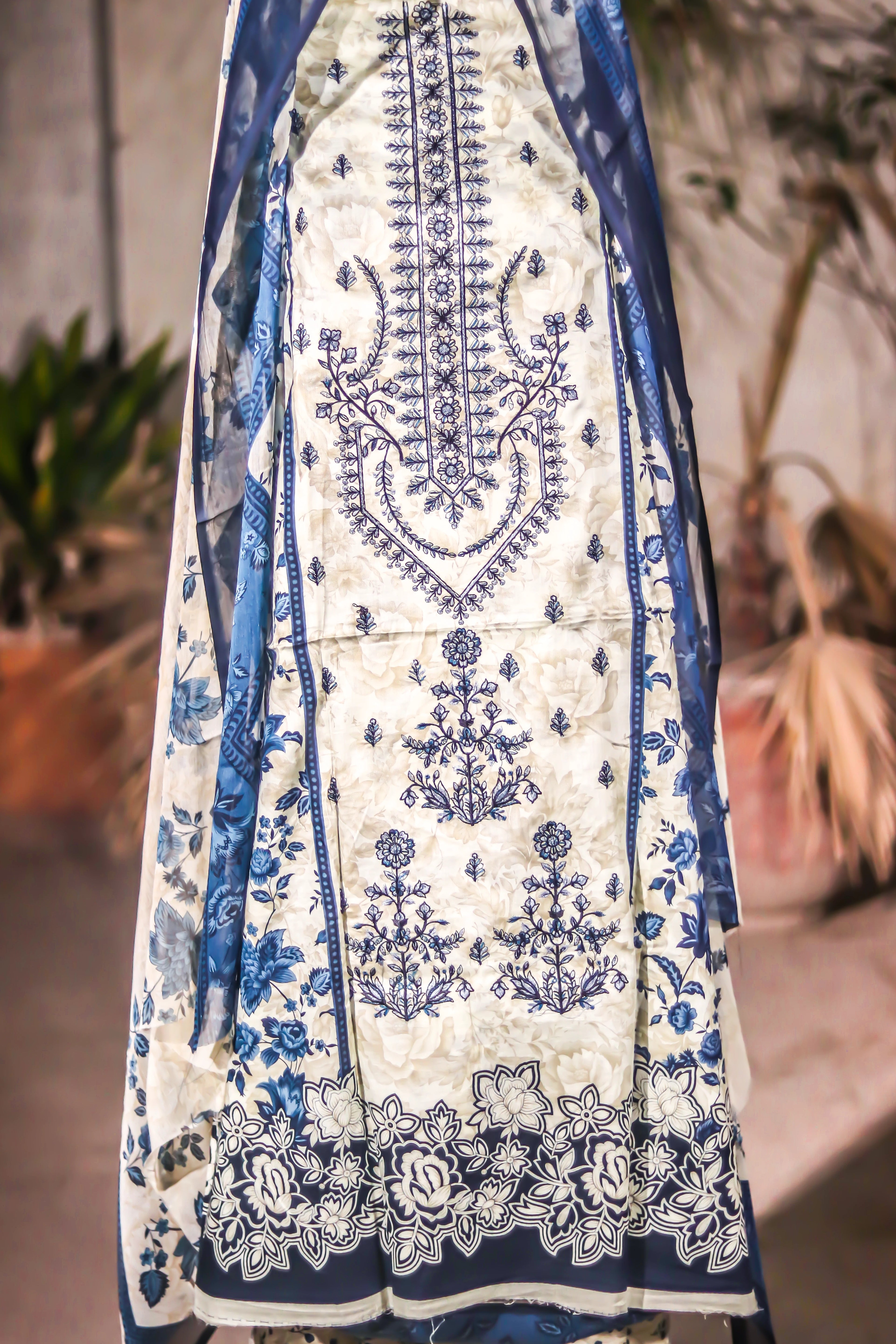 Abeer Royal Embroidered Suit - Unstitched