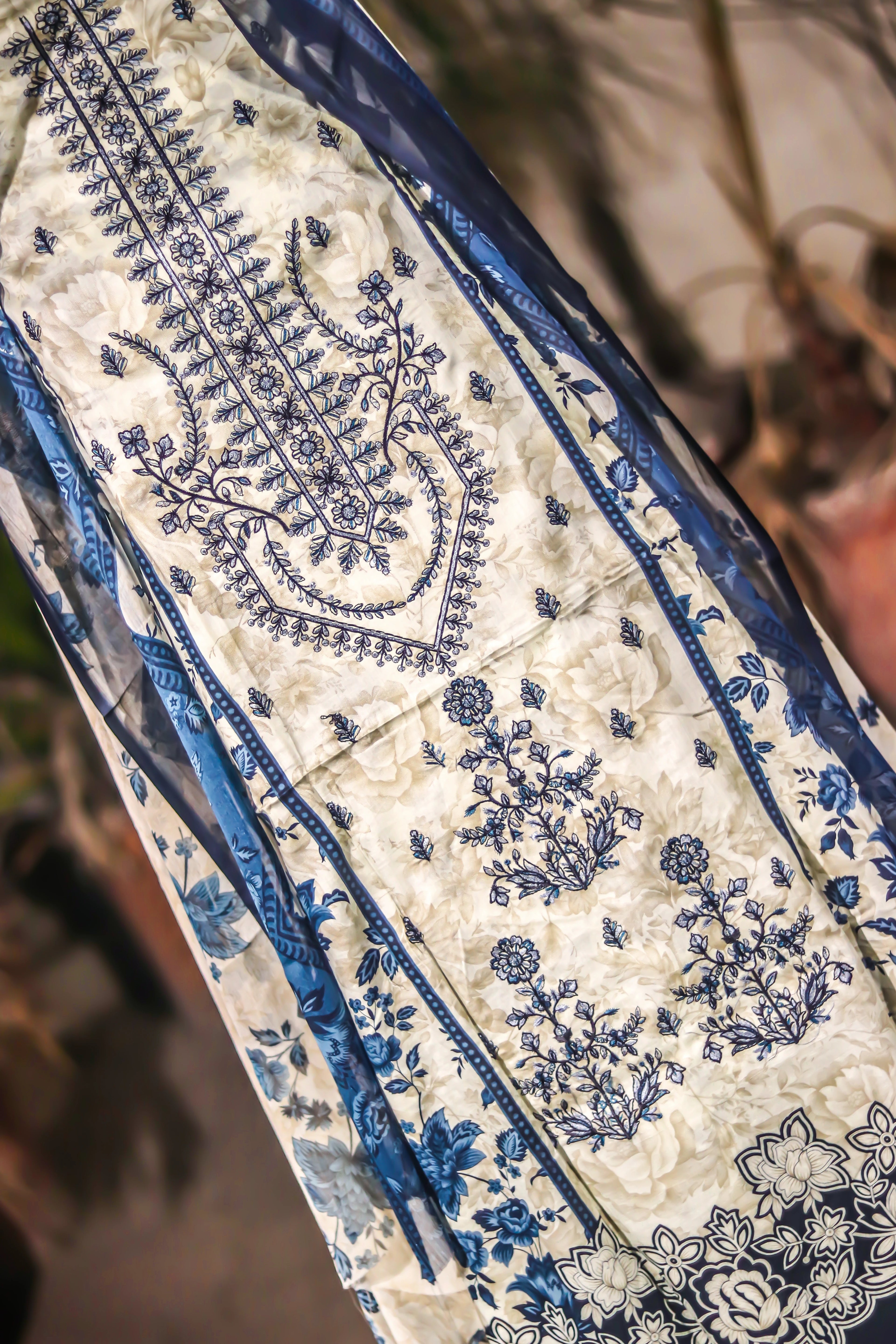 Abeer Royal Embroidered Suit - Unstitched