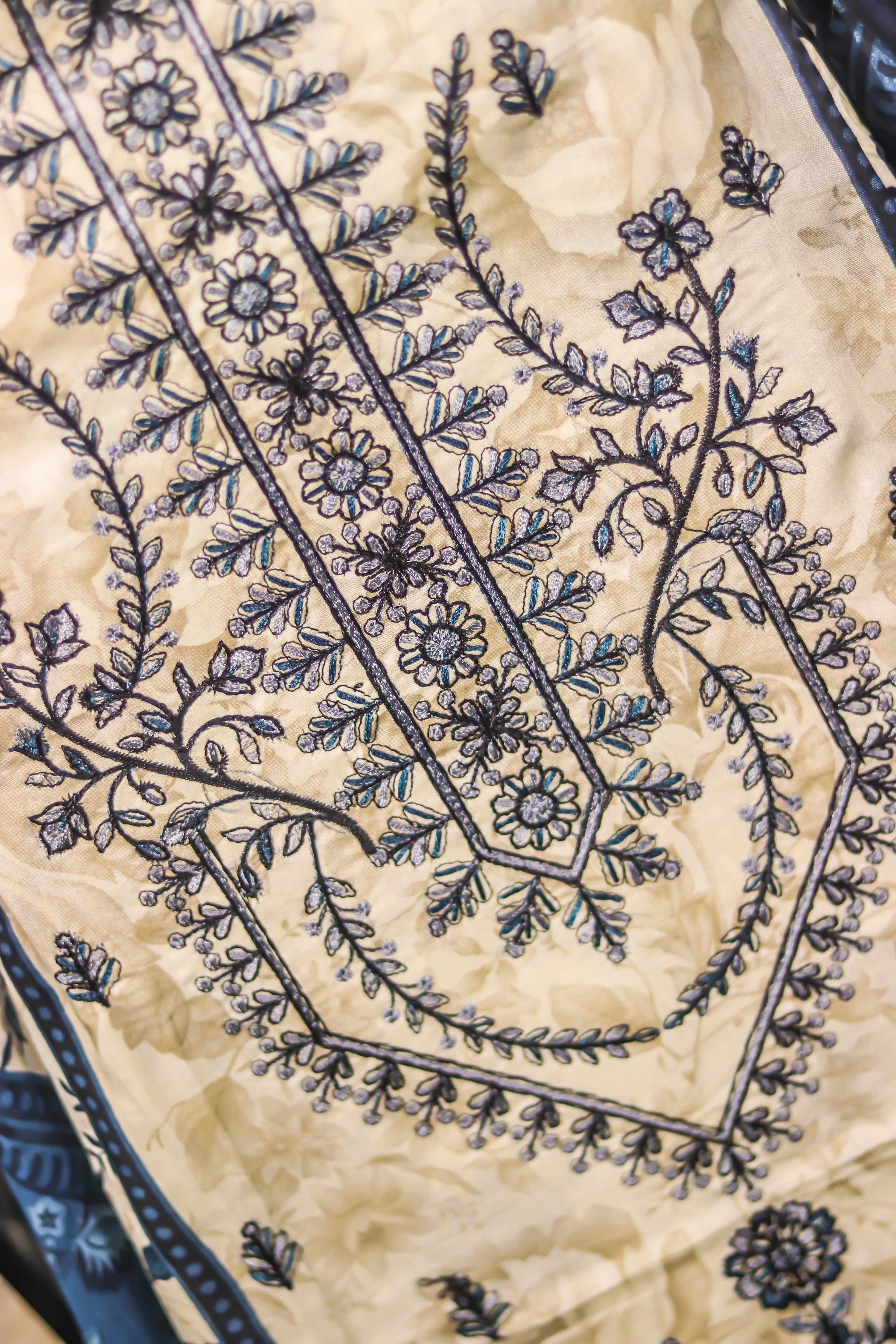 Abeer Royal Embroidered Suit - Unstitched