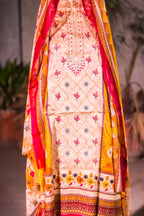 Elara Grace Embroidered Dress - Unstitched