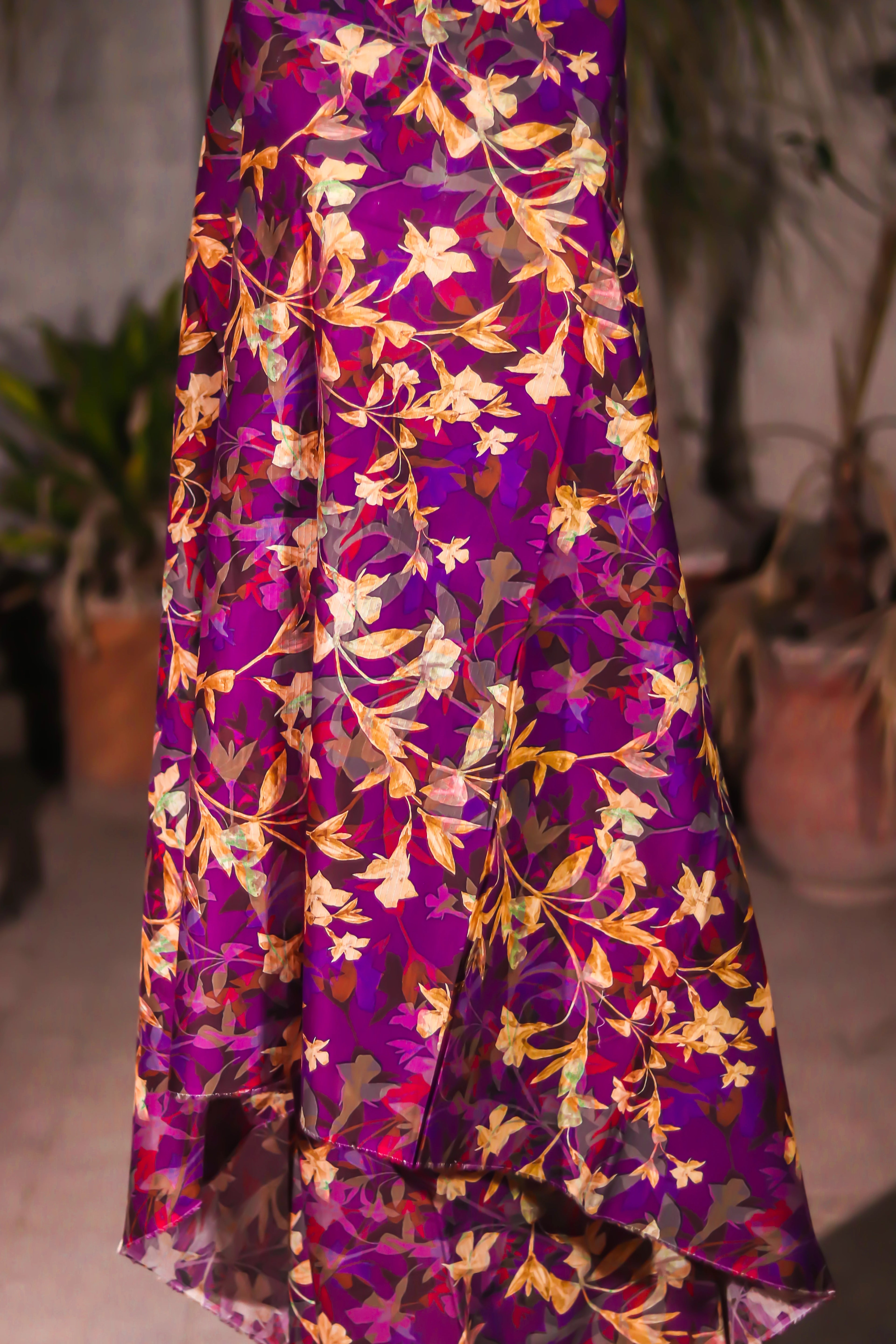 Casual Printed Dress - Unstitched