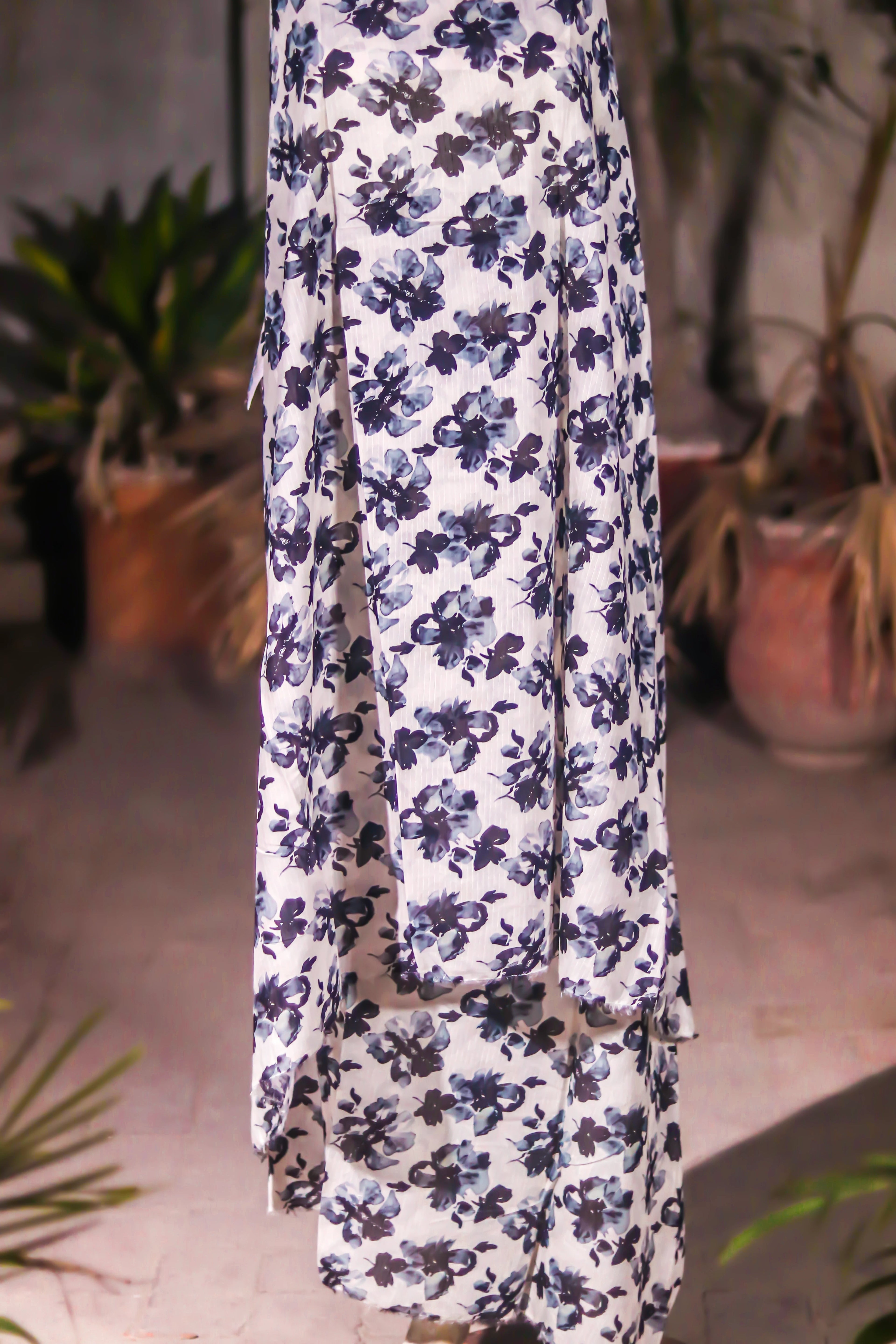 Bloom 2 Piece Printed Suit - Unstitched